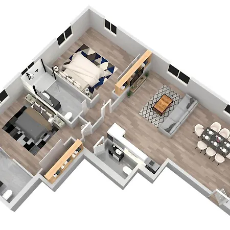 Apartament Superbe, T3 Spacieux 78 M2, Neuf, Parking, Balcon *